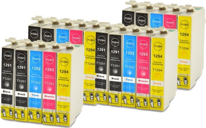 Produktbild Hermex Alternative Tintenpatrone zu Epson T1295 (M, BK, C, Y)
