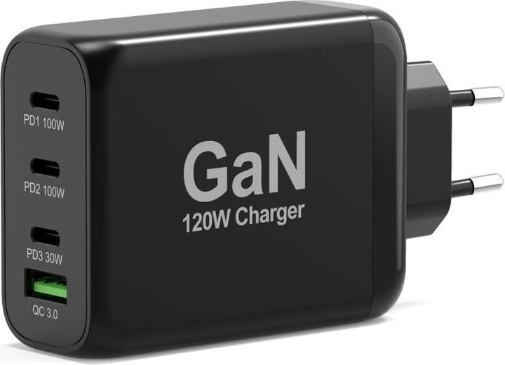 Actual product image Port Designs GaN Wall Charger 120W (120 W, 4 ports)