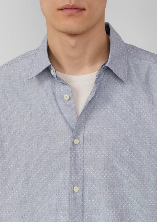 Immagine prodotto S.Oliver Hemd Regular Fit: Strukturiertes Kurzarmhemd aus Baumwolle mit Kentkragen (XXL)