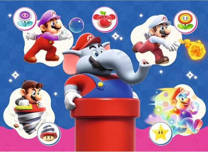 Actual product image Ravensburger Super Mario Wonder 4 x 100 pc (100 pieces)