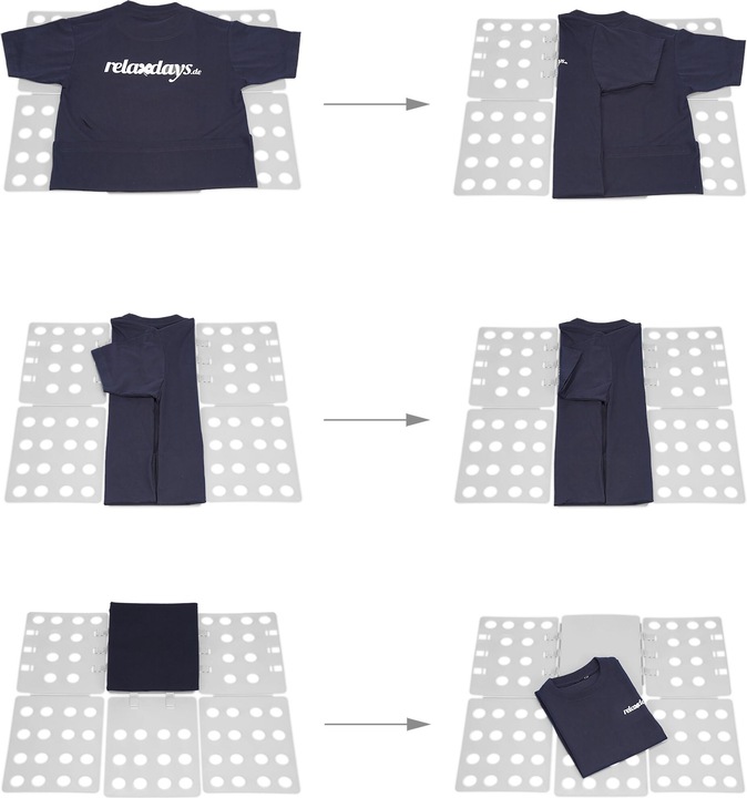 Image du produit Relaxdays Planche à plier le linge plieur chemise