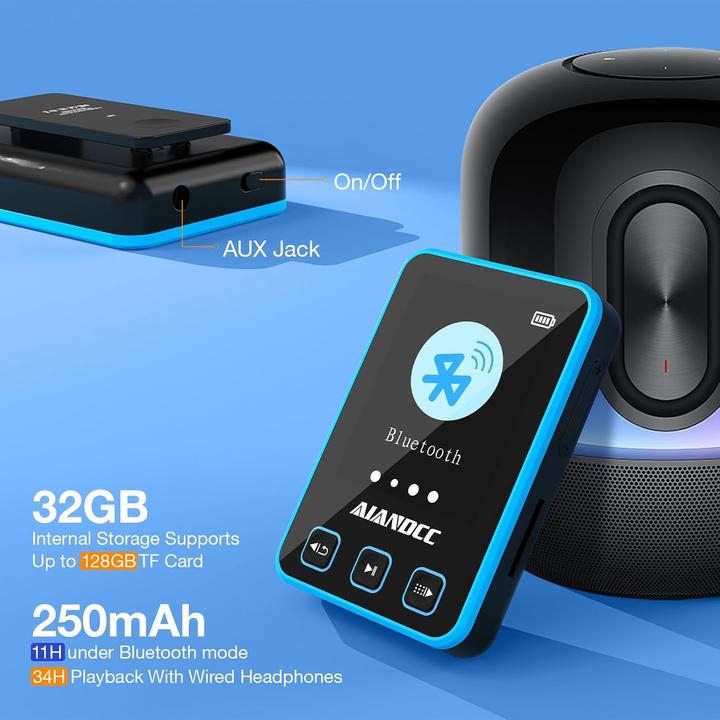 Produktbild Aiandcc MP3 Player mit Sportarmband (32 GB)