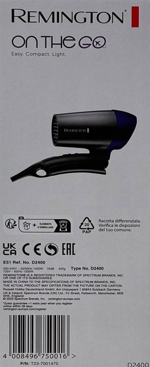 Immagine prodotto Remington In movimento (1400 W)