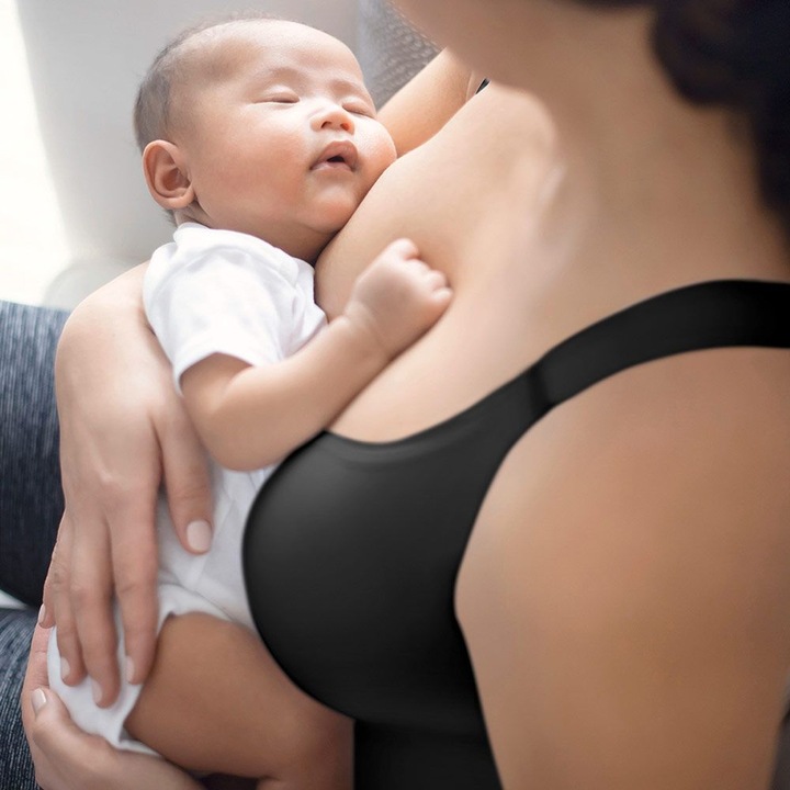 Produktbild Medela Komfort Top für Schwangerschaft und Stillzeit, schwarz, Gr. S (XL)