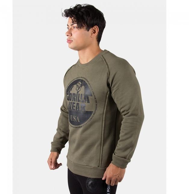 Immagine prodotto Gorilla Wear Felpa Bloomington a girocollo verde militare (S)