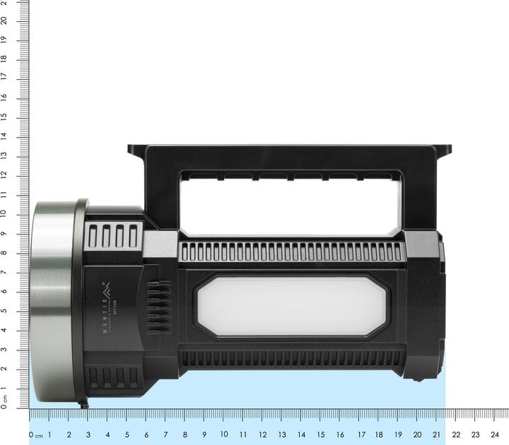 Actual product image Montiss Montis Latarka - Szperacz akumulatorowy LED 20W MT146 Schwarz Taschenlampe (21.50 cm)