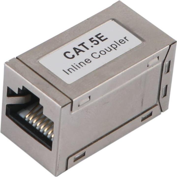 Actual product image equip Connector Cat5e 2x RJ45b 1 1 fully shielded (Network coupling)