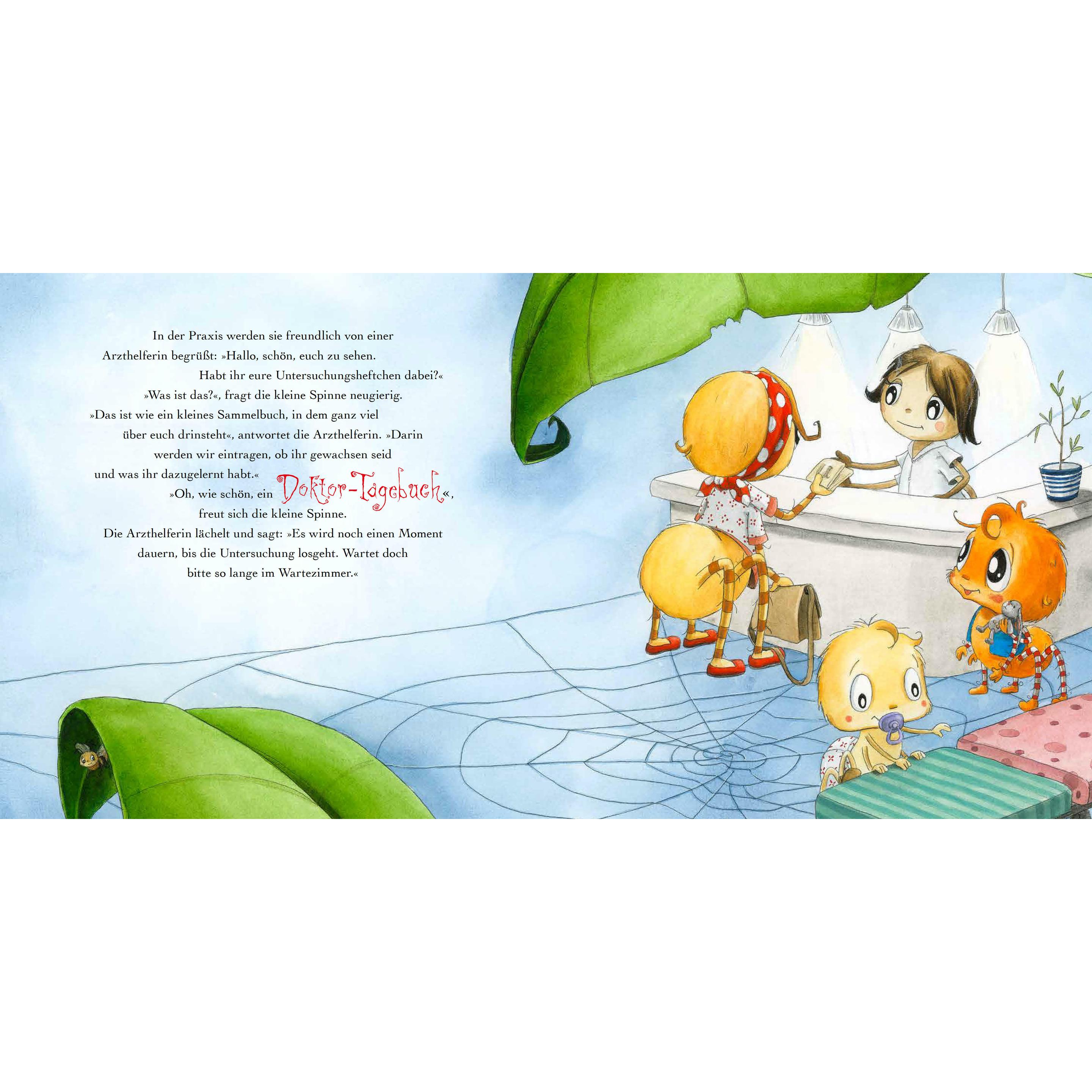 Thumbnail - Die kleine Spinne Widerlich - Besuch beim Doktor, Kinderbücher von Diana Amft