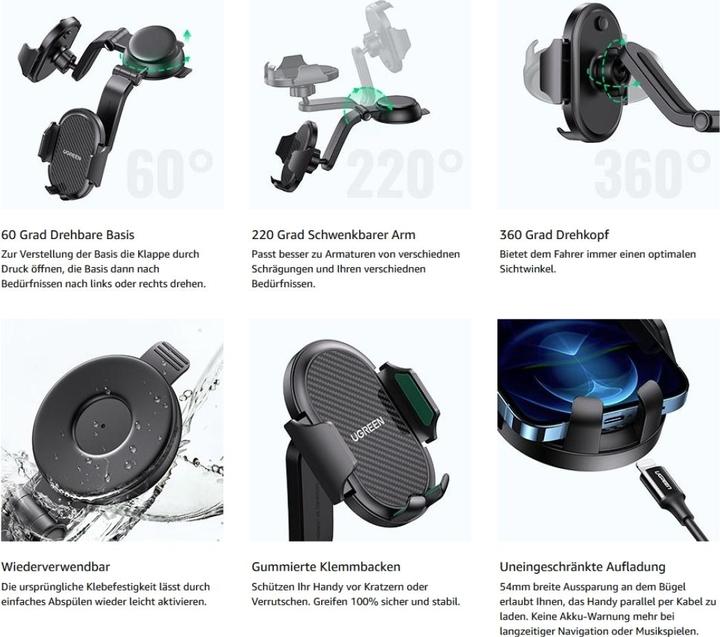 Actual product image Ugreen LP405 Suction Cup