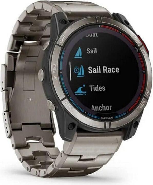 Productafbeelding Garmin quatix 7X Sapphire Solar Titan" GPS Smartwatch voor op zee (51 mm)