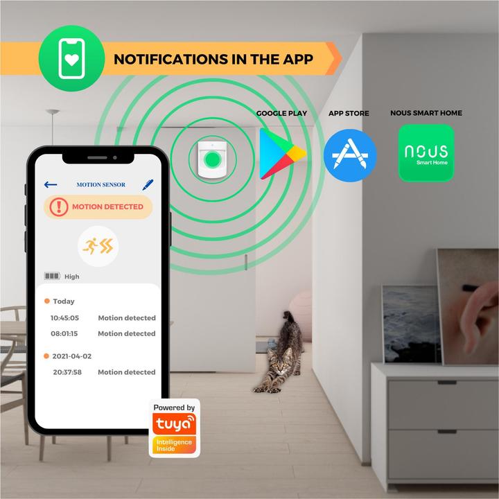 Actual product image Nous Smart PIR Motion Sensor E2 ZigBee (8 m)