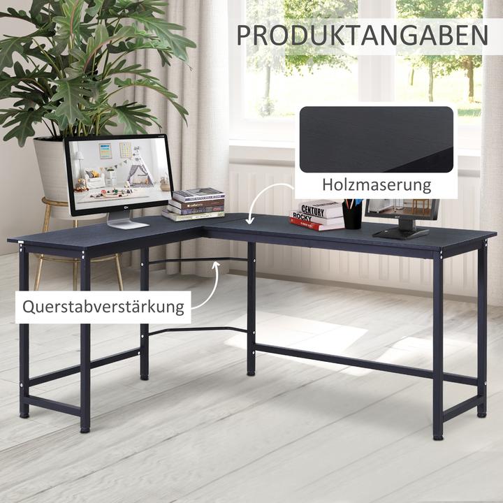 Image du produit Vinsetto Bureau d'angle (168 x 120 x 75 cm)