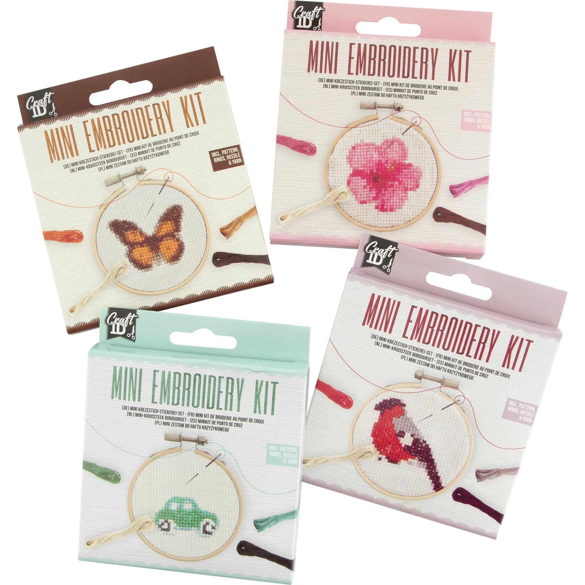Thumbnail - Grafix Craft ID - Mini embroidery kit - Bird (CR1713), Handarbeitsset
