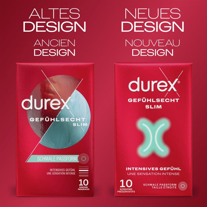 Actual product image Durex Gefühlsecht Slim Fit (10 pcs.)