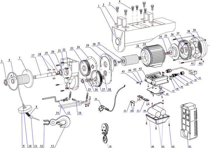 Immagine prodotto Proton Argano elettrico a cavo SW-999MRC con telecomando wireless