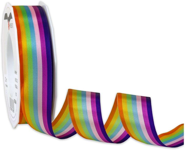 Produktbild Pattberg Geschenkband Regenbogen 2.5 cm x 20 m, Mehrfarbig (1x)