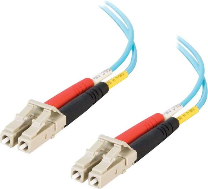 Actual product image C2G LC-LC 10Gb 50/125 OM3 Duplex Multimode PVC Fiber Optic Cable (LSZH) (1 m)