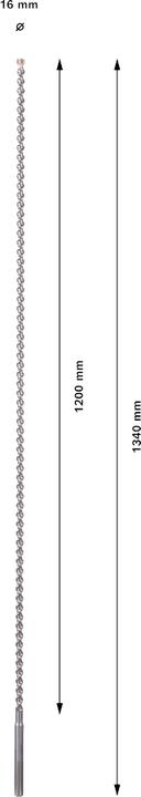Actual product image Bosch Professional Zubehör Hammer drill SDS max-7, 16 x 1200 x 1340 mm (16 mm)