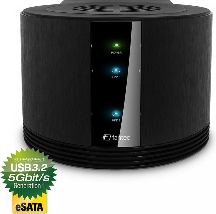 Actual product image Fantec SQ-X2RU3e black (3.5")