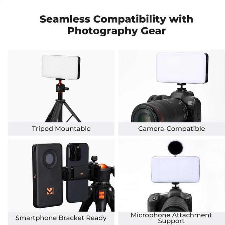 Produktbild K&F Concept RGB LED Video Light (Black) (Videoleuchte)