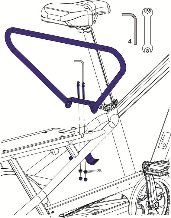 Produktbild Btwin Rahmenteile Longtail R500E