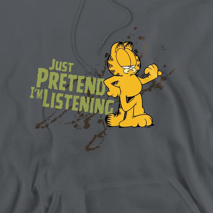 Produktbild Garfield Just Pretend I'm Listening Kapuzenpullover (S)