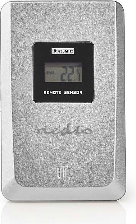 Image du produit Nedis Station météo - alarme - hygromètre - capteur extérieur - noir/argenté