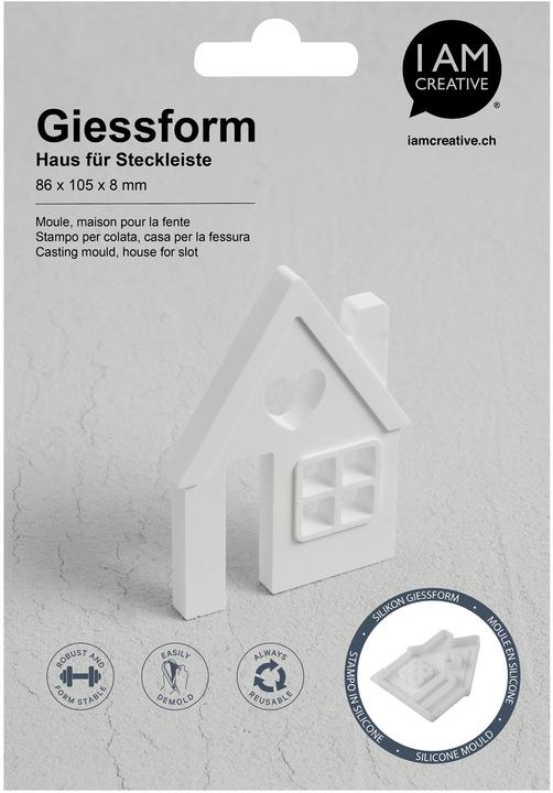 I Am Creative Stampo in silicone per strisce a innesto, 1 pezzo (8.60 x 0.80 x 0.80 cm)