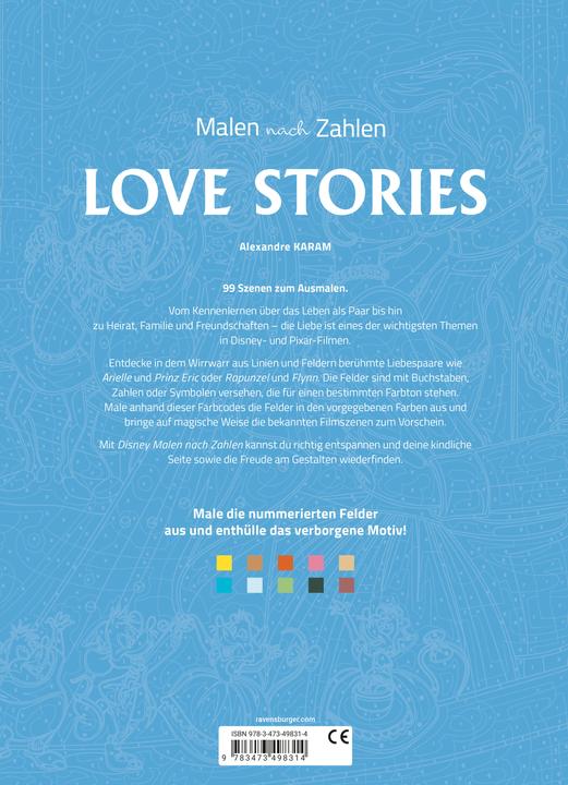 Produktbild Ravensburger Disney Malen nach Zahlen: Love Stories