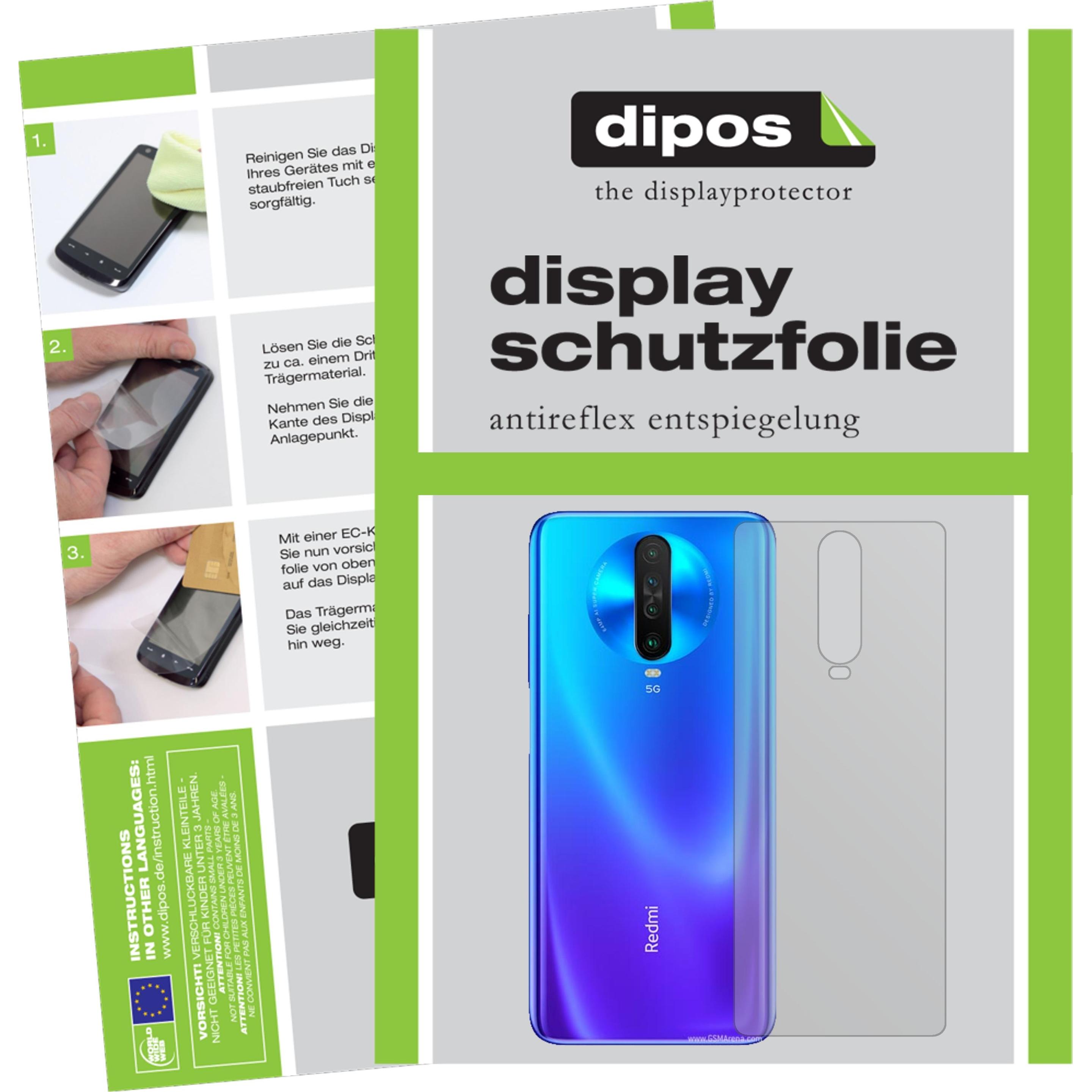 Dipos Displayschutzfolie Antireflex (2 Stück, Xiaomi Redmi K30), Smartphone Schutzfolie, Transparent
