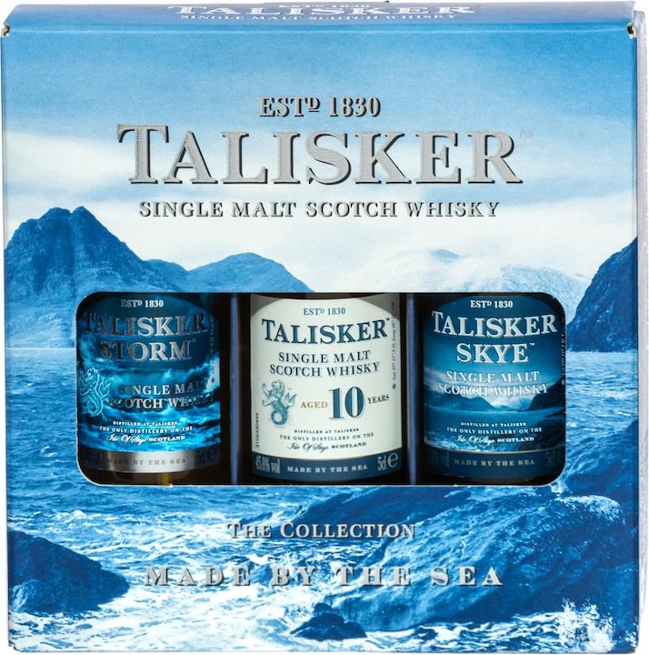 Produktbild Talisker Single Malt Collection 3x5 cl (Skye/Storm/10 Y.) (Single Malt, Scotch Whisky)