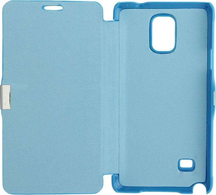 Produktbild König Design Handyhülle Tasche für Samsung Galaxy Note 4 SM N910 Hellblau gebürstet (Samsung Galaxy Note 4)