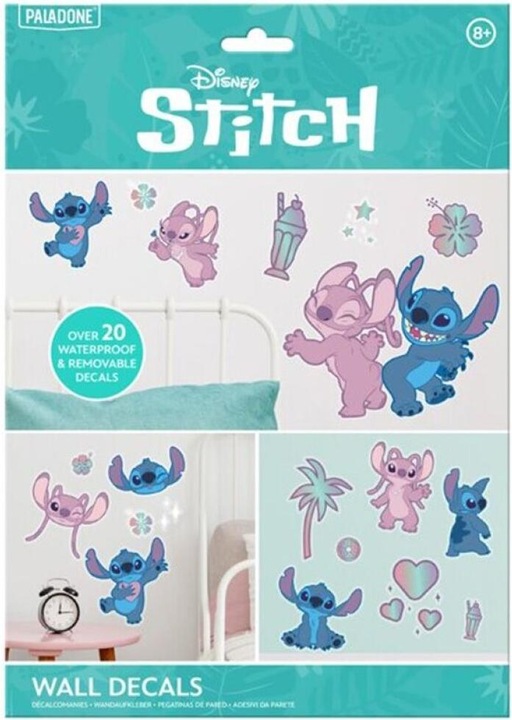 Actual product image Paladone Products Disney - Lilo et Stitch - Stickers Muraux Stitch et Angel (44 x 23 cm)