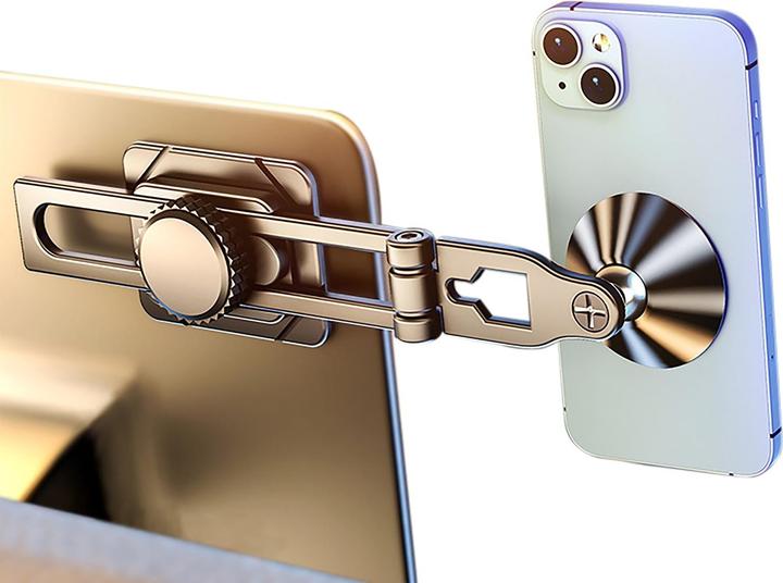 Actual product image Qualo magnetic car windshield holder round clear S black QUSM-S-RCS-01