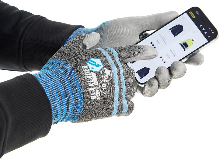Produktbild Blakläder Berührungsaktive PU-beschichtete schnittfeste Handschuhe der Stufe F (9)