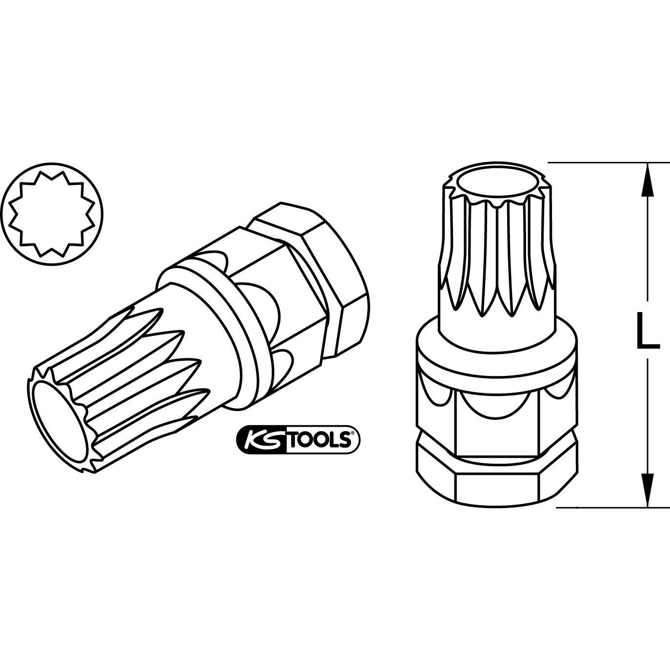 Thumbnail - KS Tools, Bits, 503.8152 (5 mm)