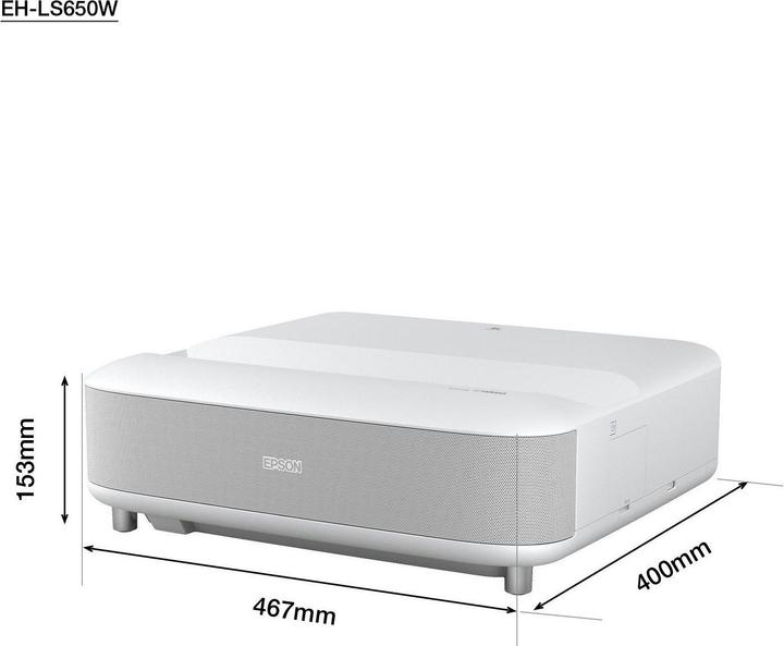 Actual product image Epson EH-LS650W (4K, 3600 lm, 0.25 - 0.62 : 1)