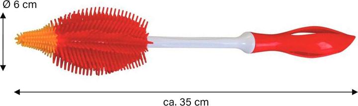 Produktbild Stoneline Silikon Flaschenbürste 35 cm, rot (1 Stk.)