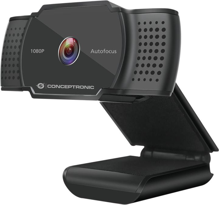 Conceptronic Webcam AMDIS 1080P HD Webcam+Microfoon sw (2 Mpx)