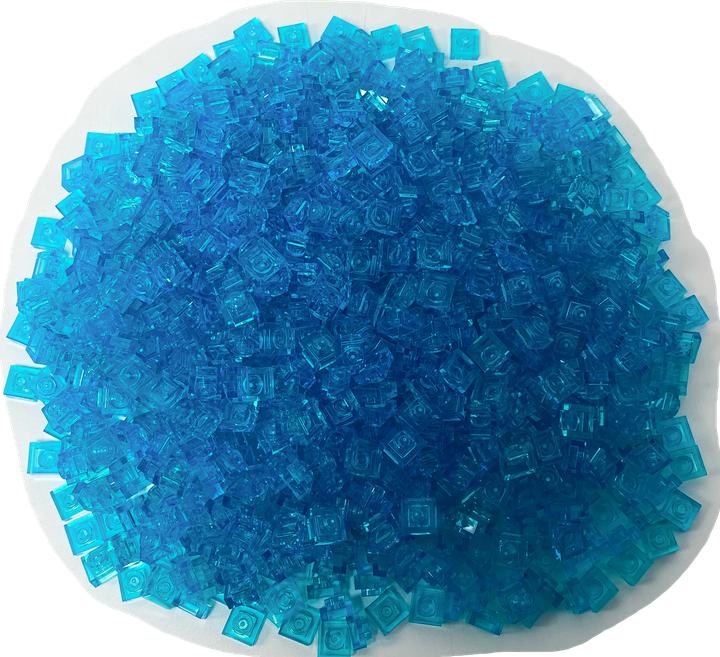 LEGO Targhe 1x1 trasparenti blu chiaro - Classic, Basic, City - Piastrella blu trans 3024 NOUVE (3024)