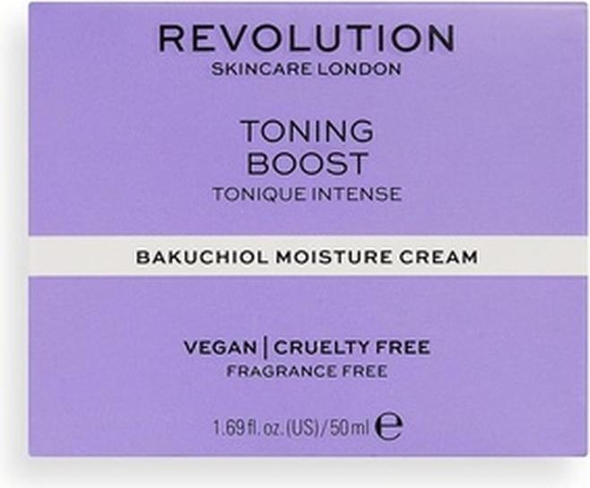 Actual product image Revolution Skincare REVOLUTION Skincare Toning Boost Bakuchoil Moisture Cream nawilżająco-kojący krem do twarzy 50ml (50 ml)