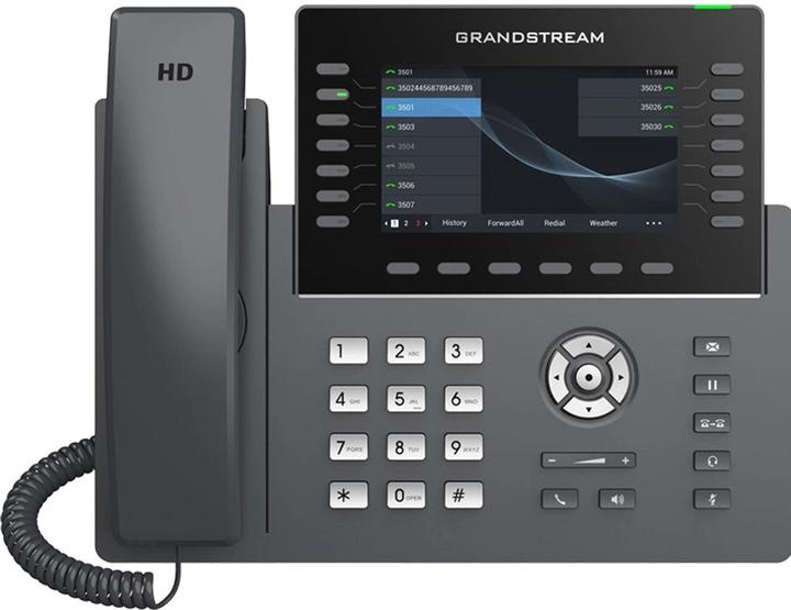 Produktbild Grandstream GRP2650 IP phone Black 14 lines TFT Wi-Fi