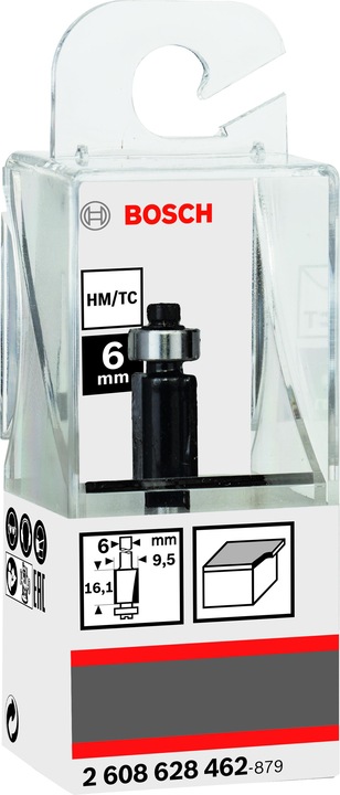 Produktbild Bosch Professional Zubehör Laminat-Bündigfräser, 6 mm, D1 9,5 mm, L 13,7 mm, G 56 mm