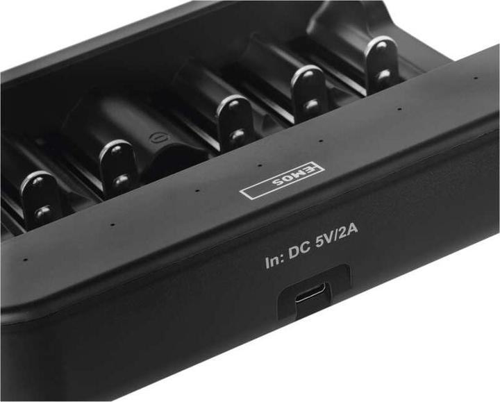 Produktbild Emos Akku-Ladegerät BCN-60U (1 Stk., C, D, AA, AAA, Ladegerät inkl. Akku)