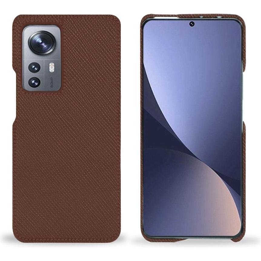 Noreve Lederschutzhülle (Xiaomi 12 Pro), Smartphone Hülle, Braun