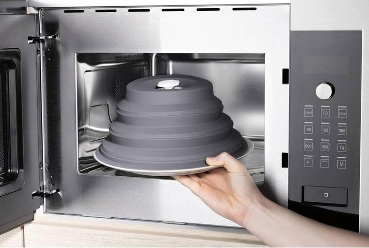 Produktbild KitchBo Mikrowellenhaube Faltbar 7 cm, Grau