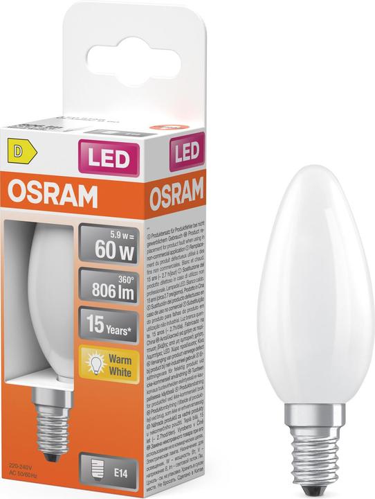 Produktbild Osram Led Retrofit Classic B (E14, 6 W, 806 lm, 1 x, D)