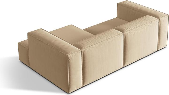 Image du produit Micadoni Canapé D'Angle Droit Modulaire, "Nuria", 3 Places, 147x252x72 Fabriqué en Europe (Canapé d'angle, Canapé modulaire)