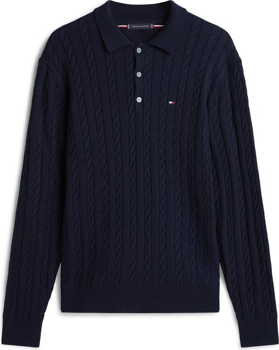 Produktbild Tommy Hilfiger Classic Cotton Cable Ls Polo (L)