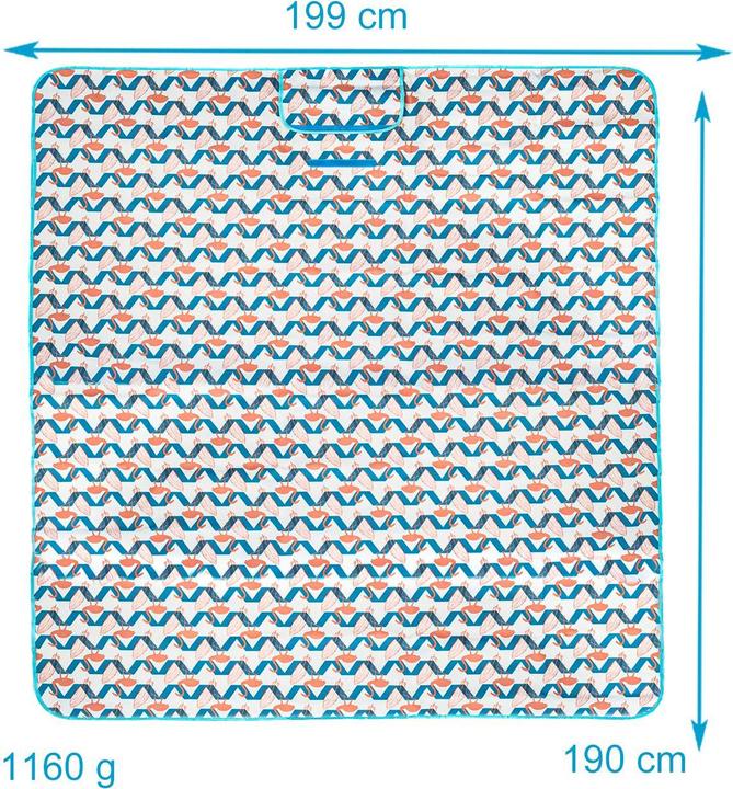 Actual product image Intirilife Foldable picnic blanket Waterproof